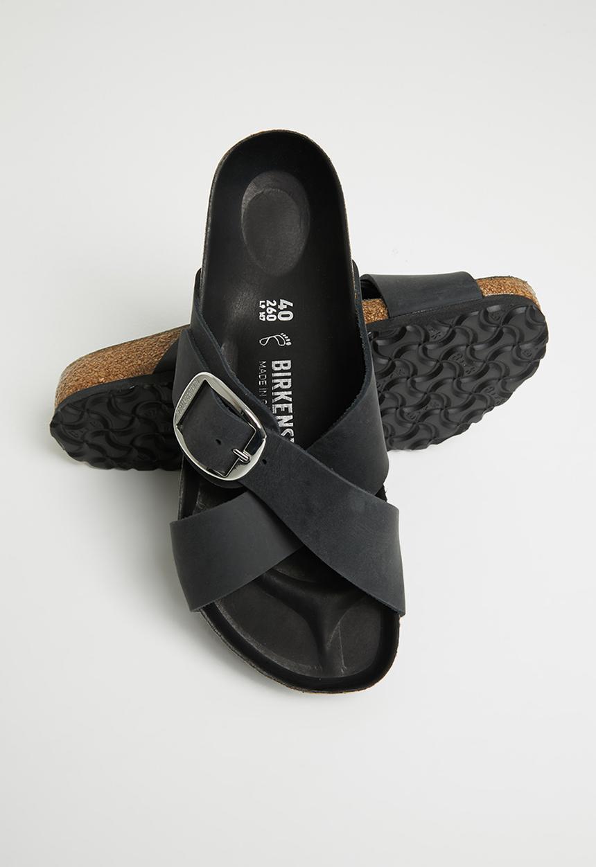 Birkenstock - Siena big buckle oiled leather regular - black