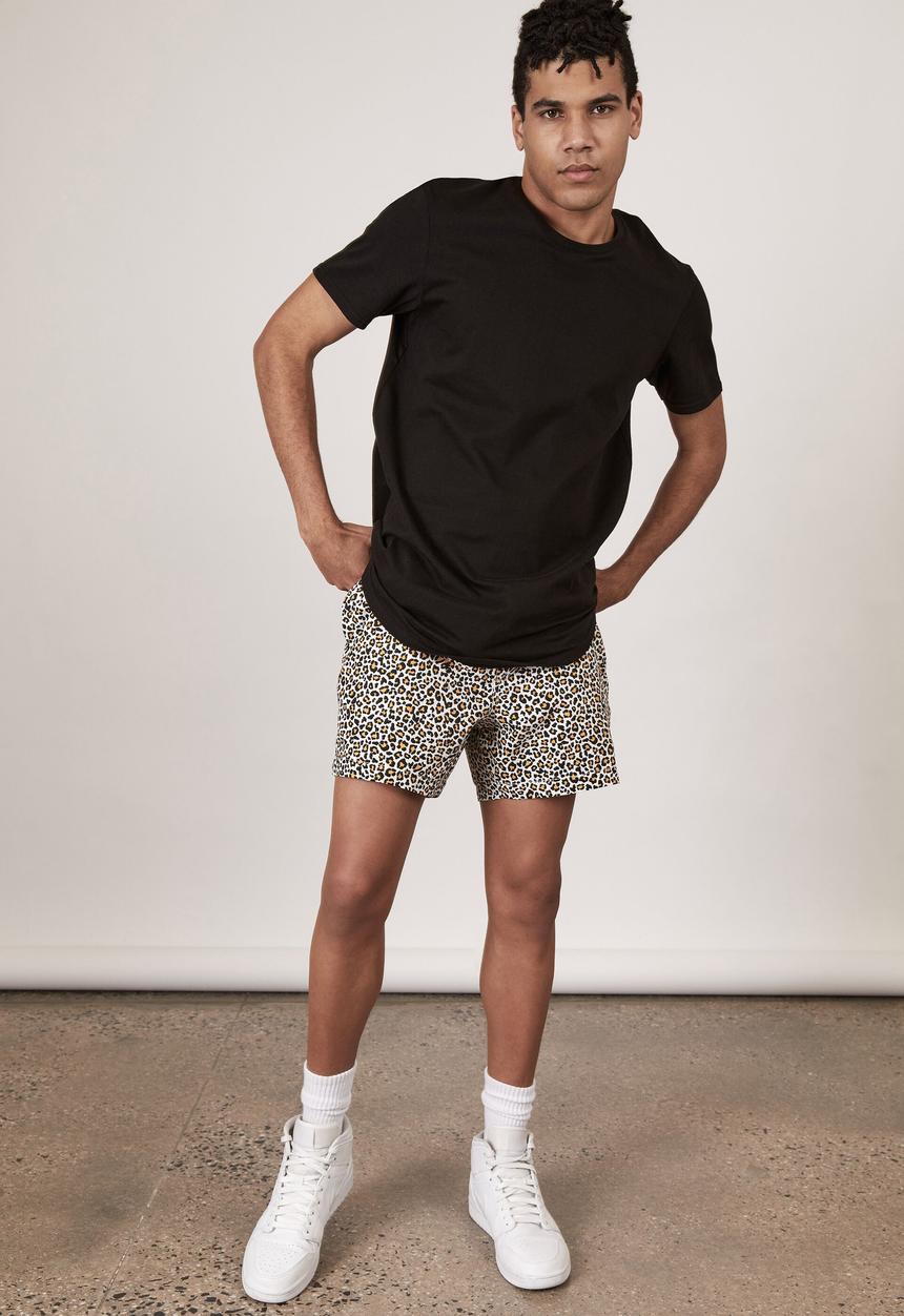 Factorie - Resort short - cheetah pop