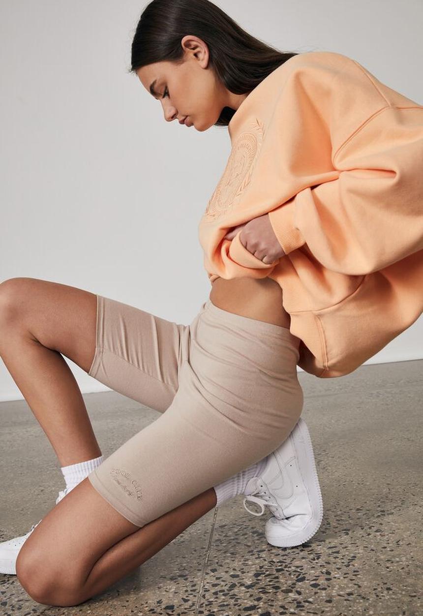 Factorie - Graphic bike short - brown mushroom