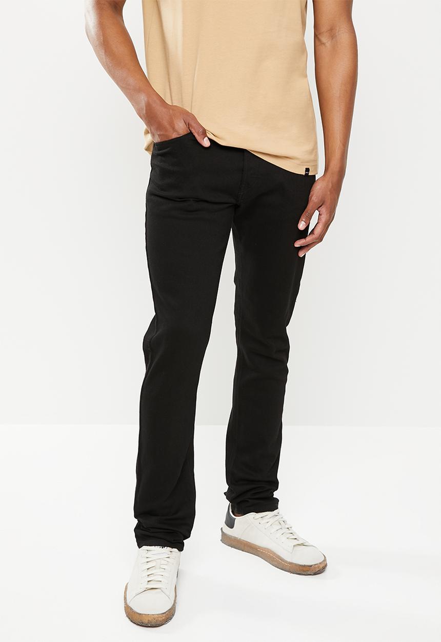 Diesel  - D-luster slim fit longer length jeans - black