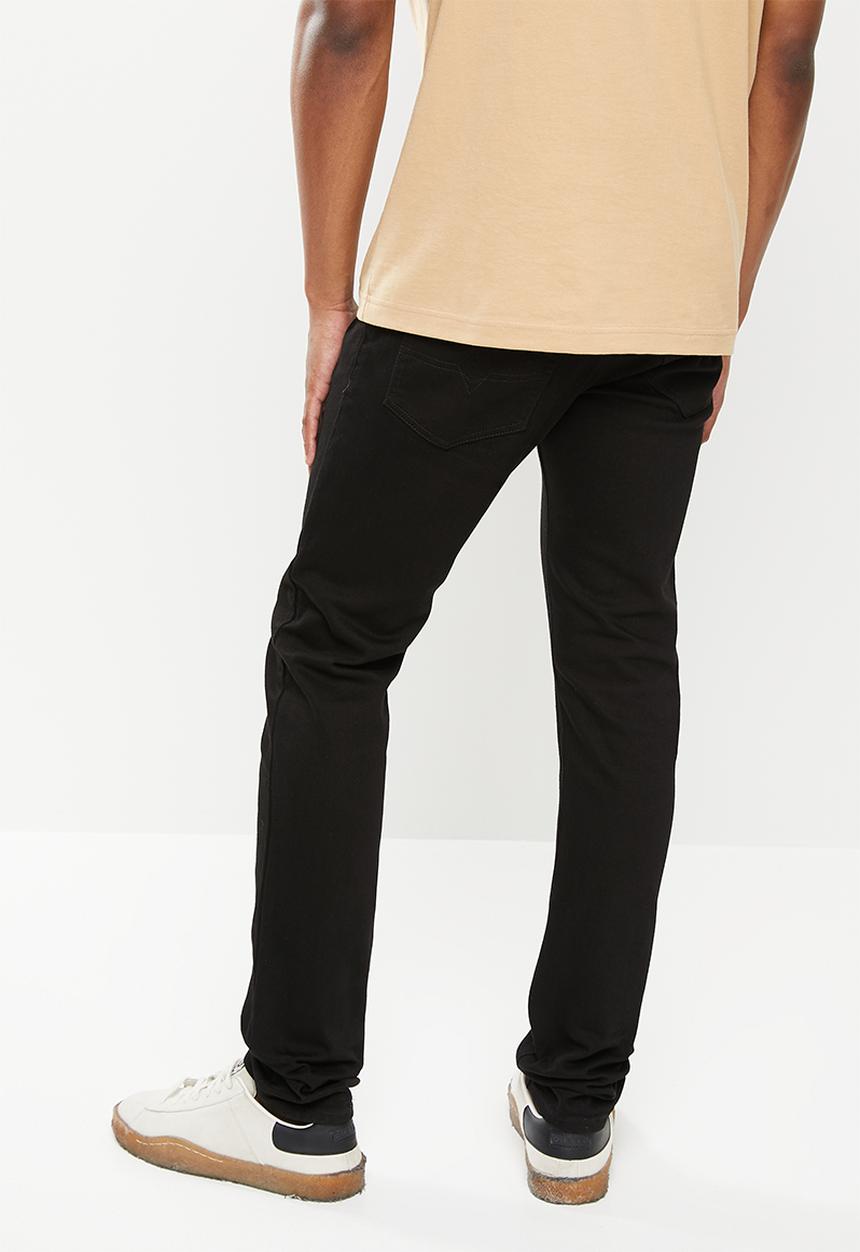Diesel  - D-luster slim fit longer length jeans - black