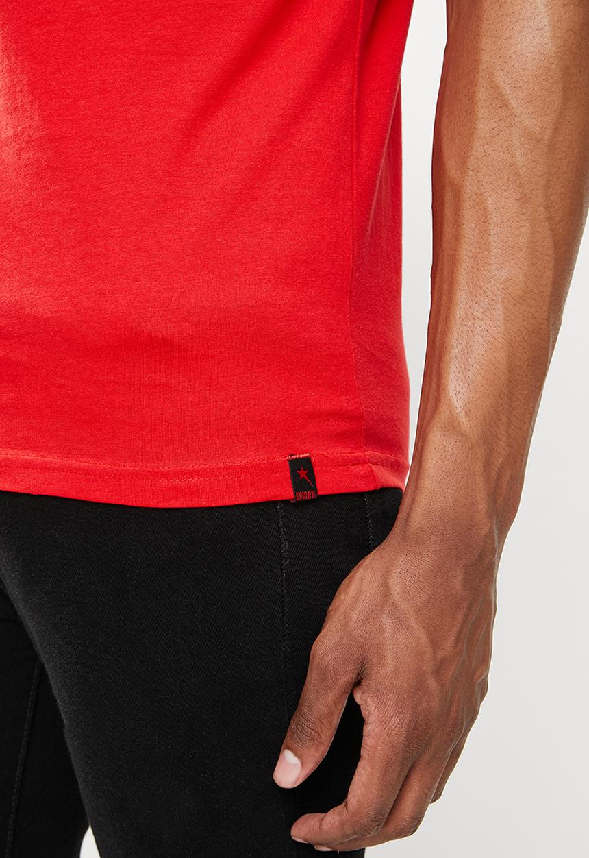 SOVIET - M sparks short sleeve logo tee  - red
