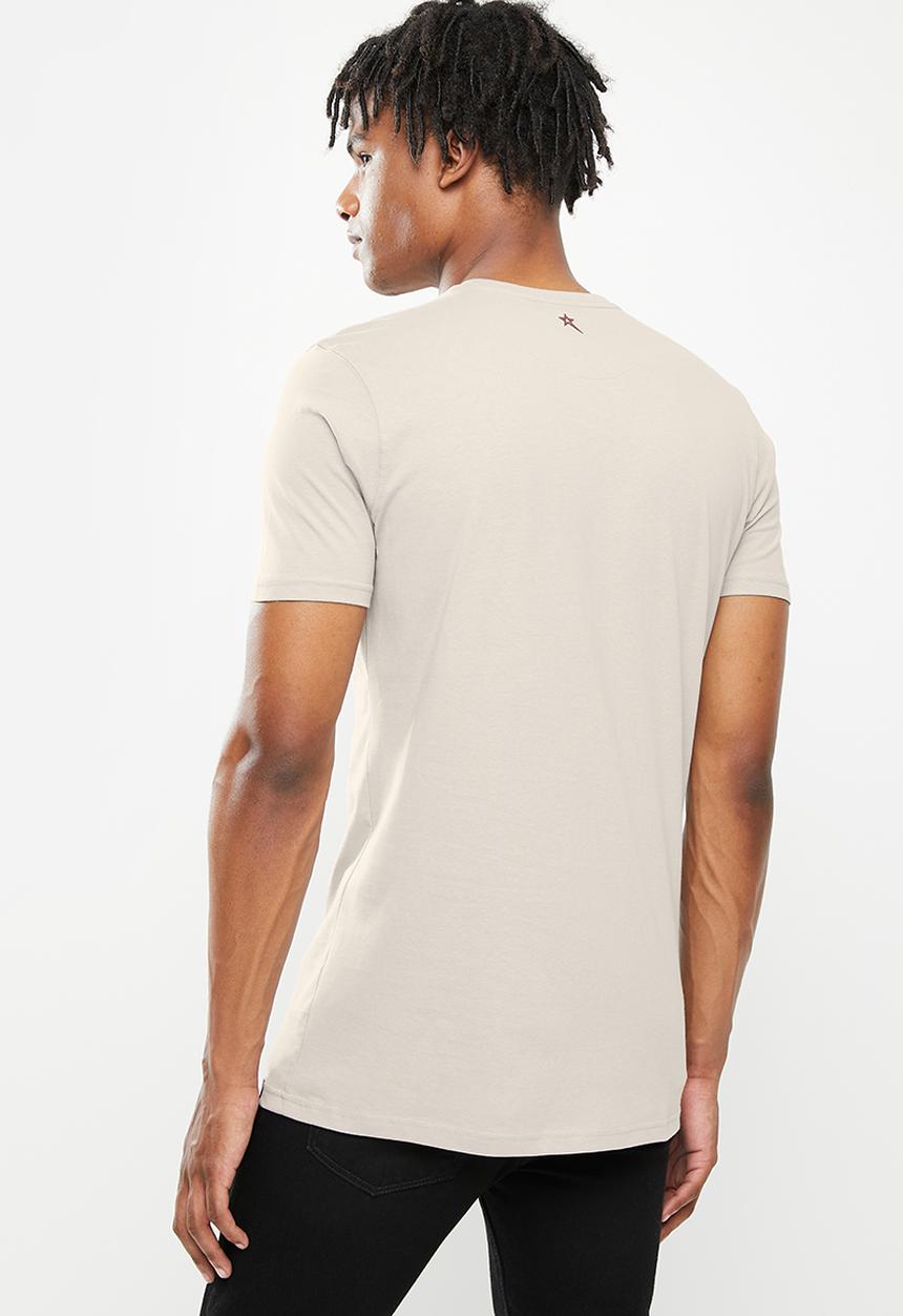 SOVIET - M ward short sleeve logo tee  - grey 