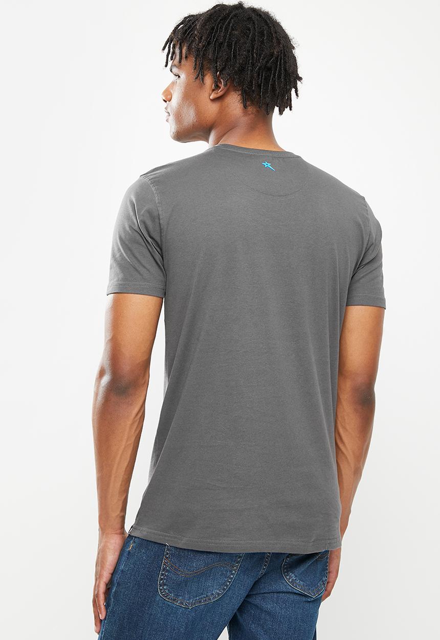 SOVIET - M ward short sleeve logo tee  - dark grey