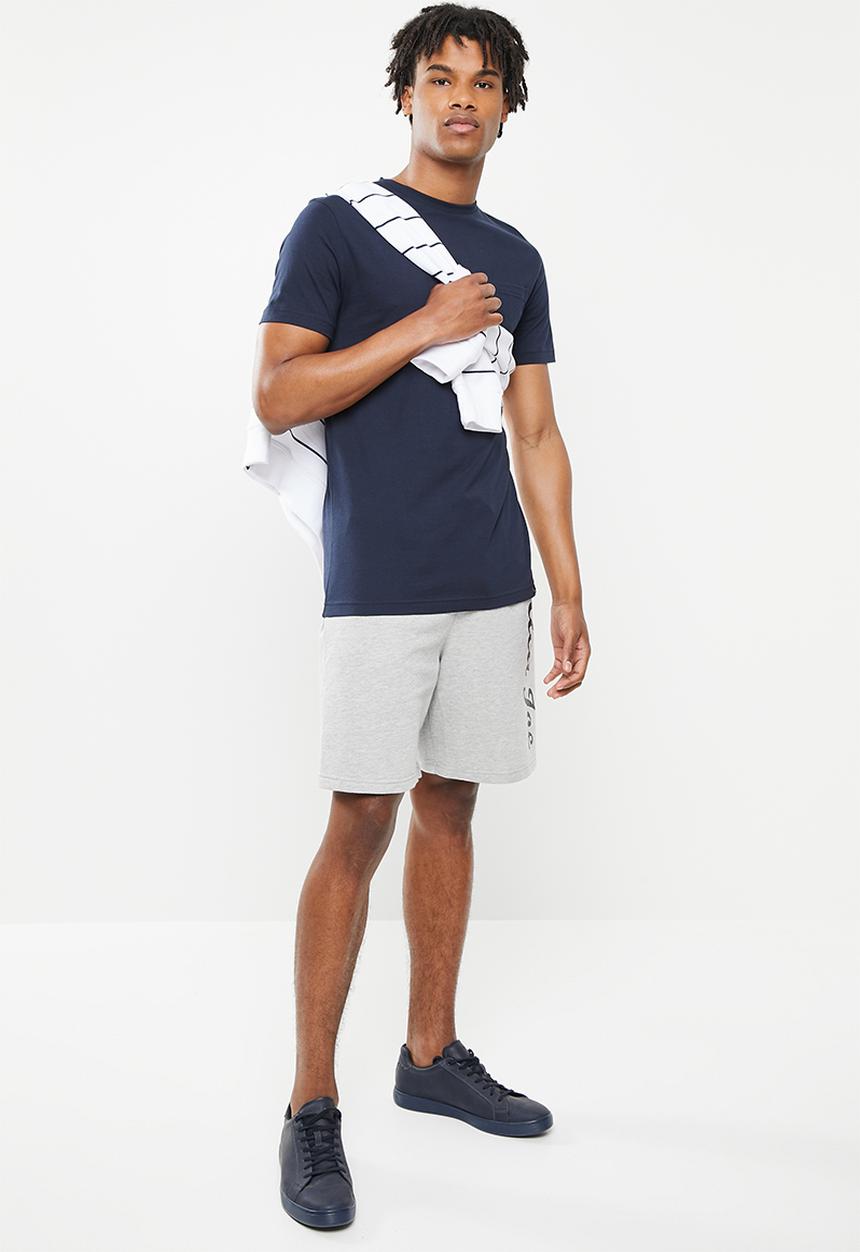 Aca Joe - Side logo shorts - grey melange