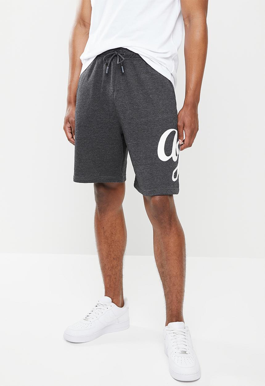 Aca Joe - Big aj logo shorts - charcoal