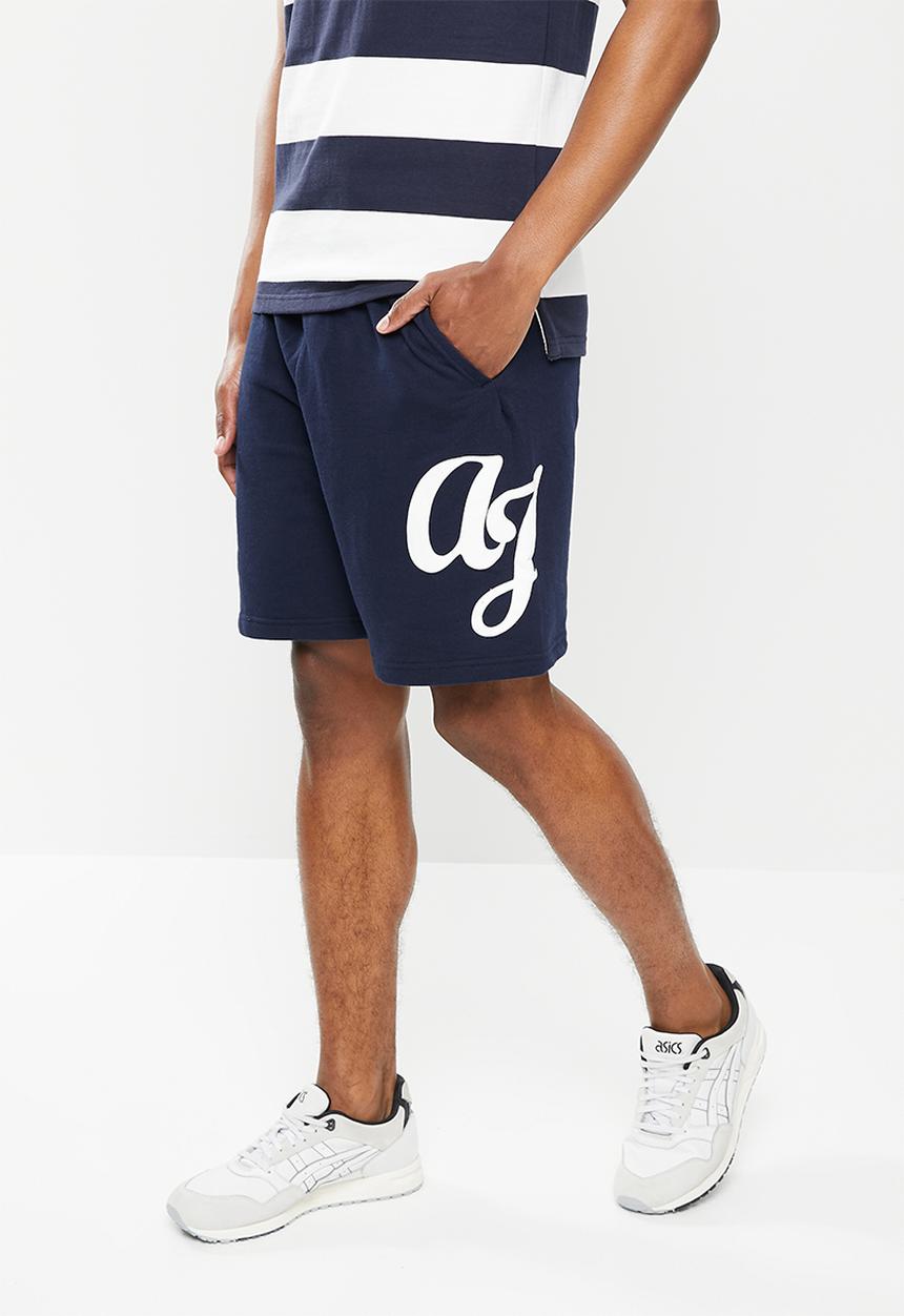 Aca Joe - Big aj logo shorts - navy