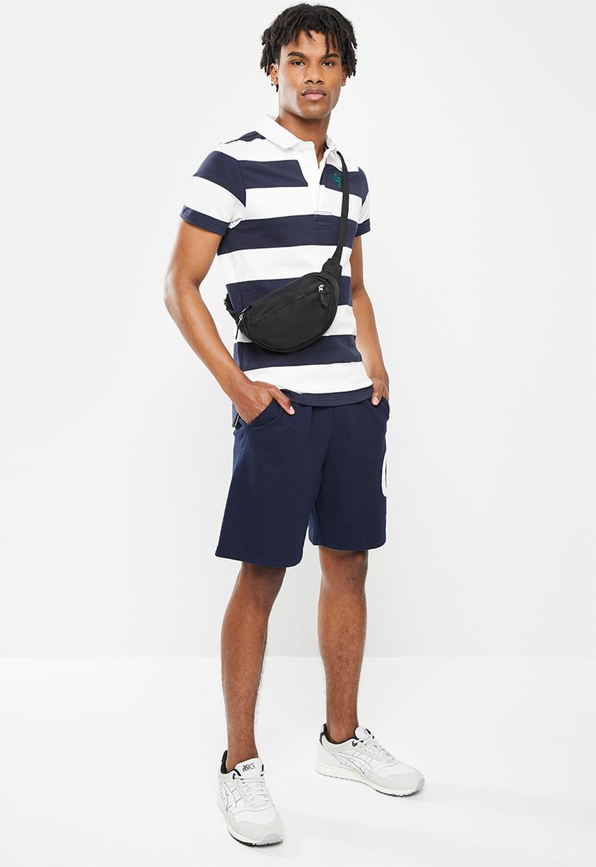 Aca Joe - Big aj logo shorts - navy