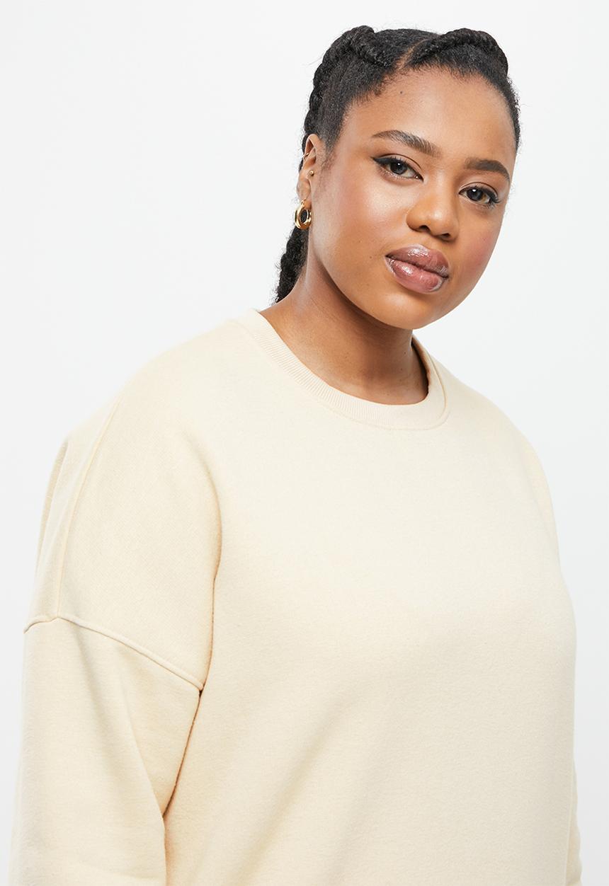 Missguided - Plus oversized sweat & leggings - neutral