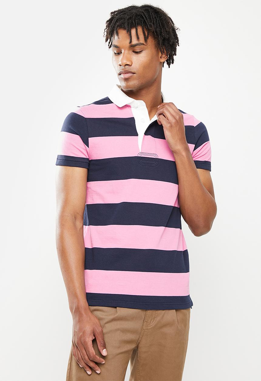 Aca Joe - Yd 88 rugby golfer -  pink/navy