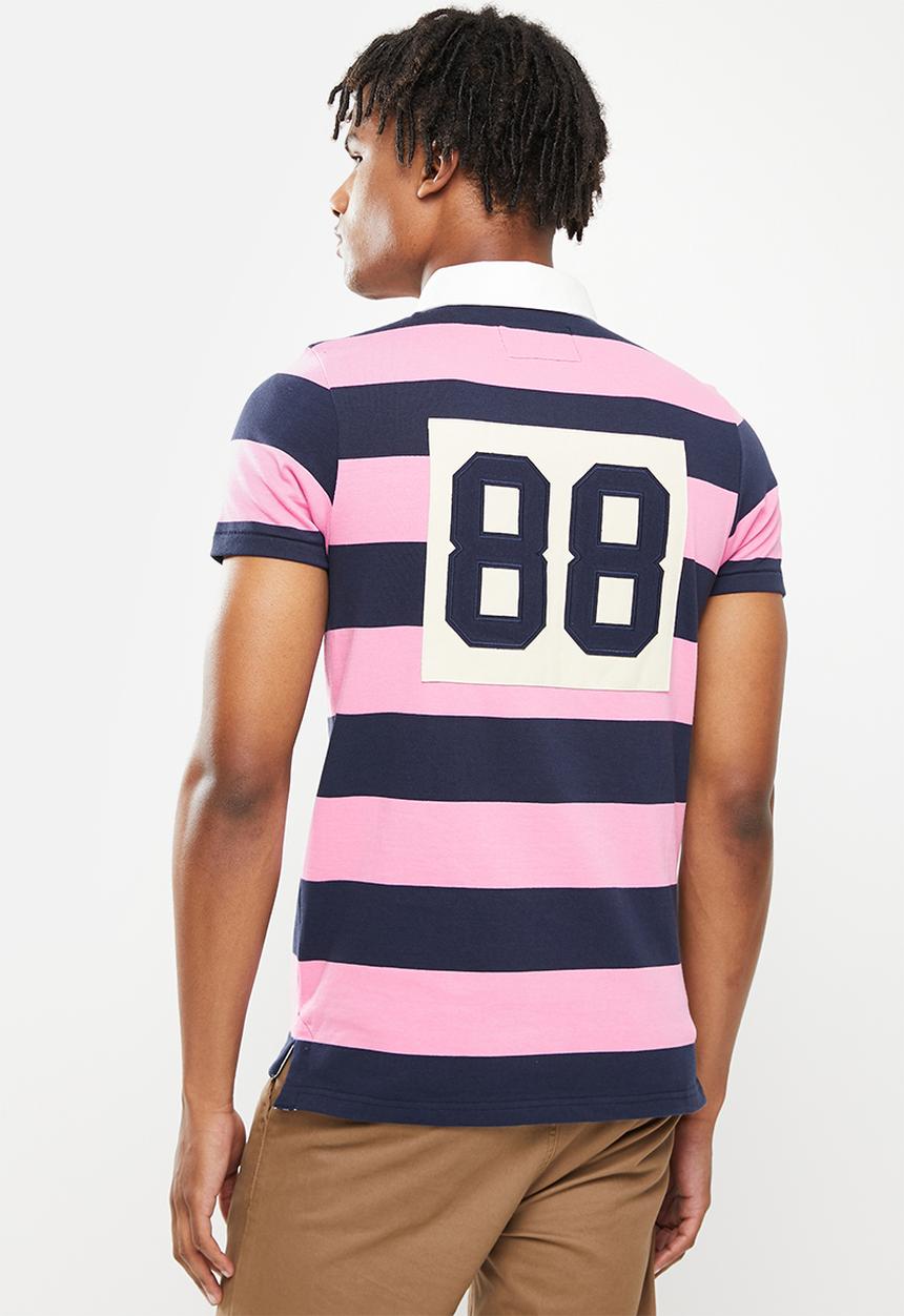 Aca Joe - Yd 88 rugby golfer -  pink/navy