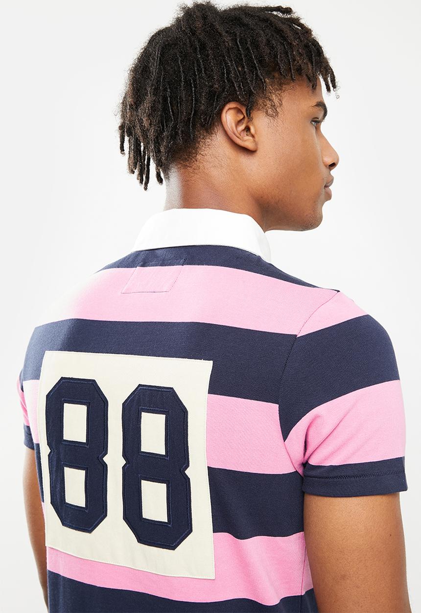 Aca Joe - Yd 88 rugby golfer -  pink/navy