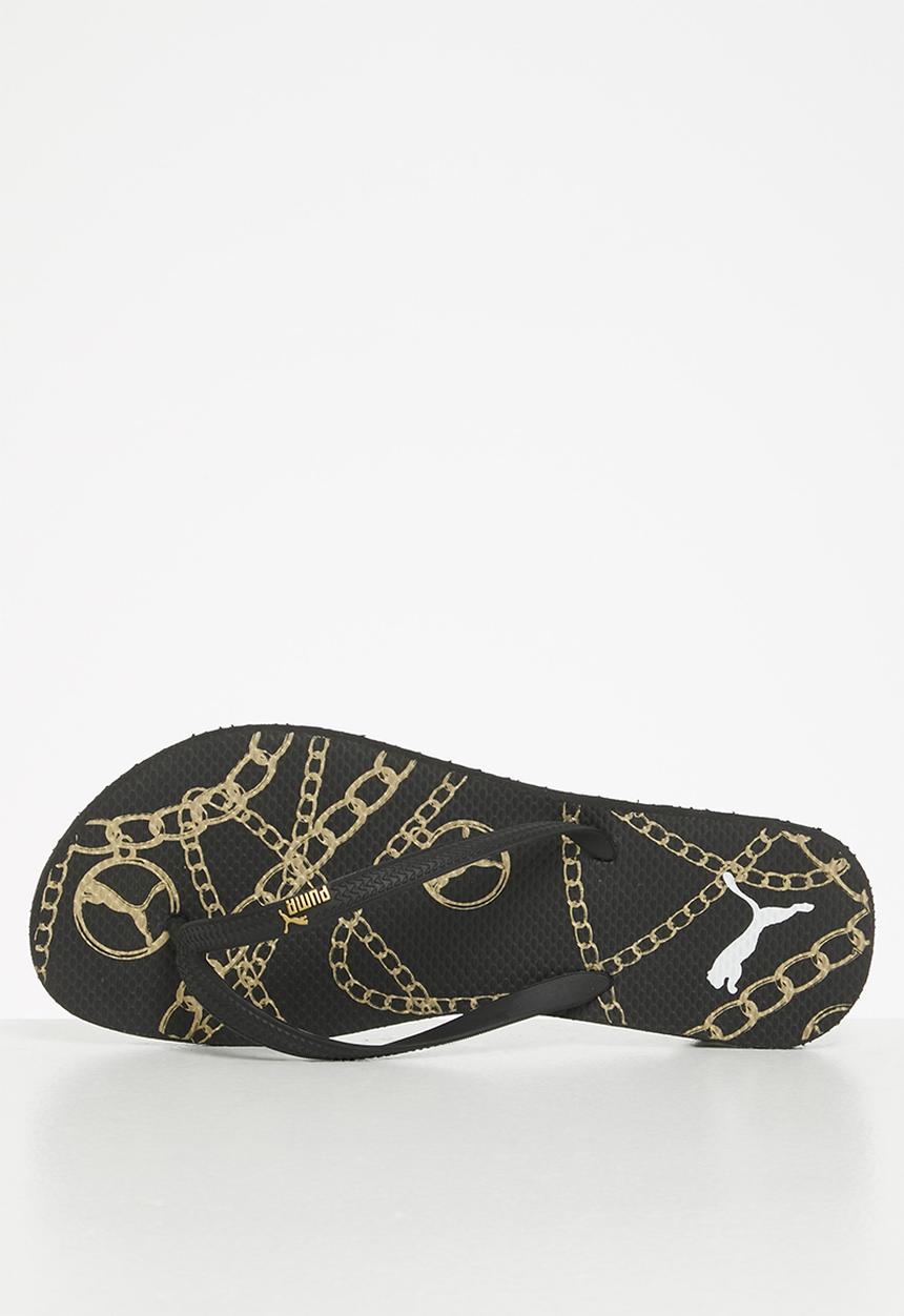 PUMA - First flip bling  - black & gold