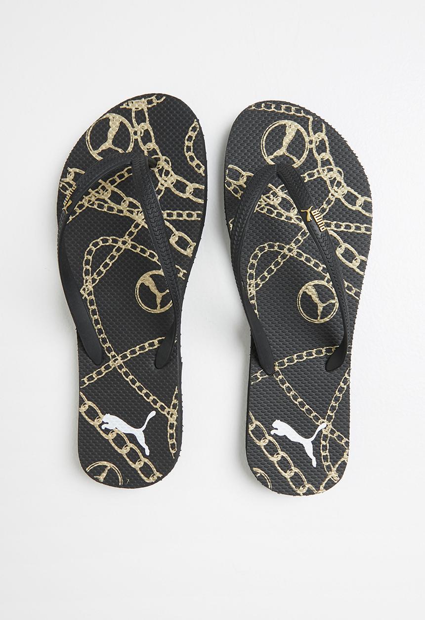 PUMA - First flip bling  - black & gold