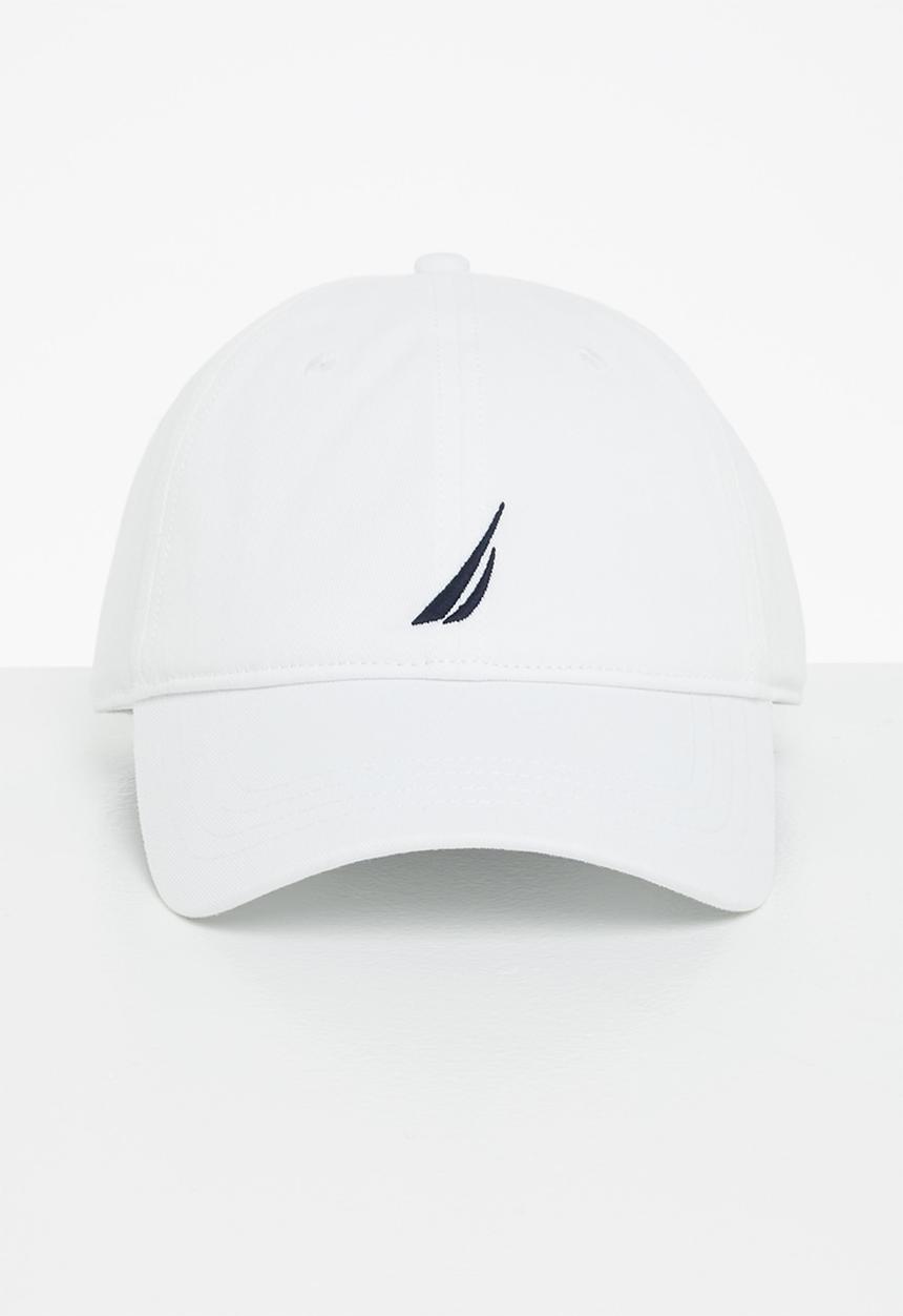 Nautica - Anchor j class 6 panel baseball cap - white