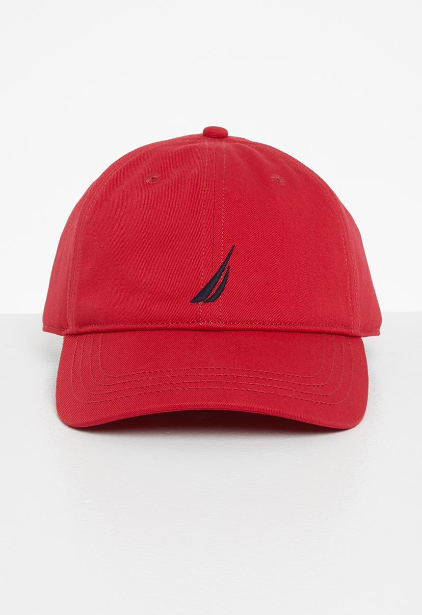 Nautica - Anchor j class 6 panel baseball cap - deck red
