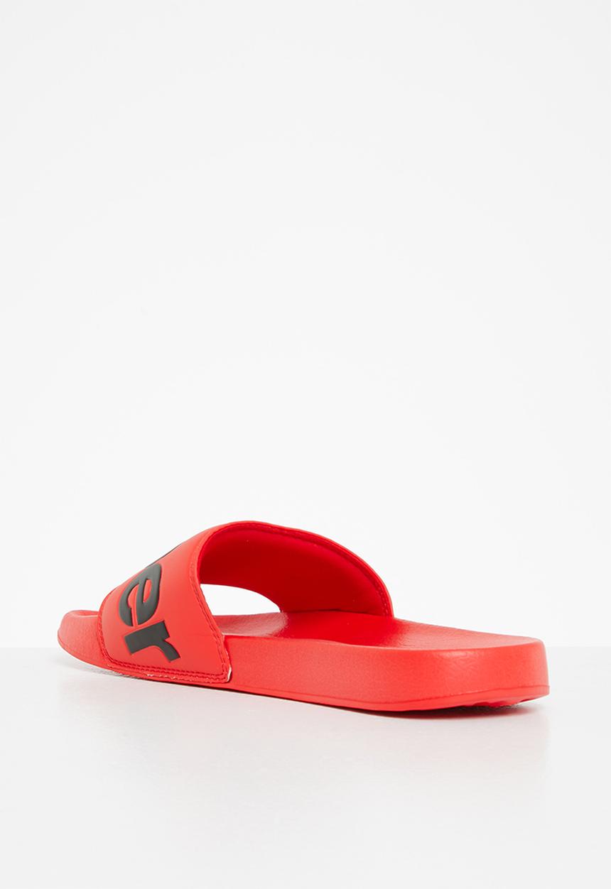 Superdry. - Classic superdry pool slider - orange