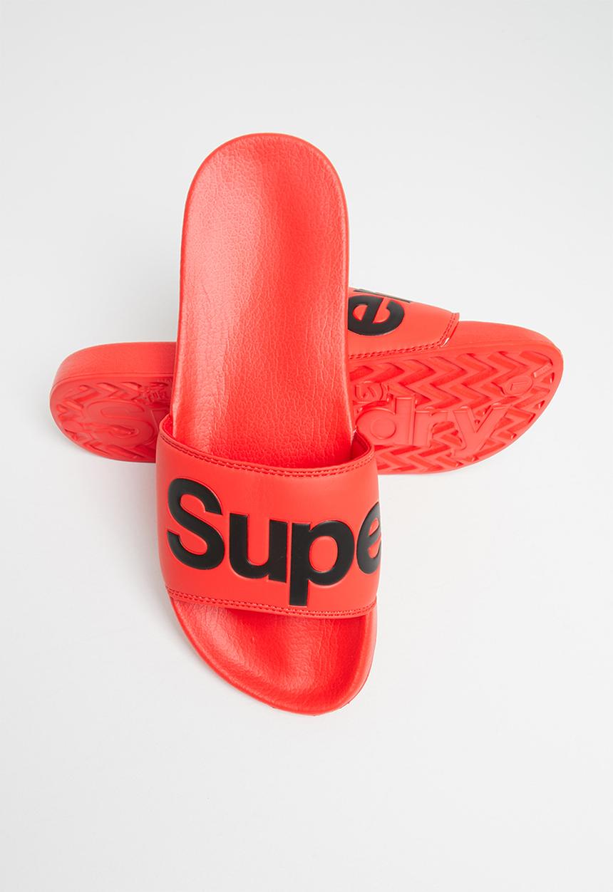 Superdry. - Classic superdry pool slider - orange