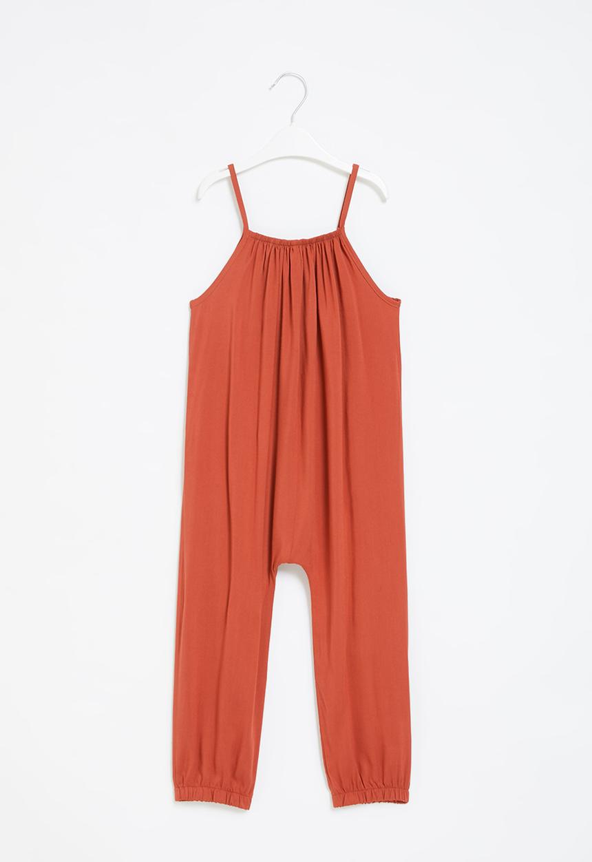 Pop Candy - Younger girls jumpsuit - rust
