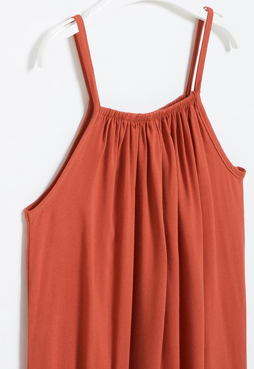 Pop Candy - Younger girls jumpsuit - rust