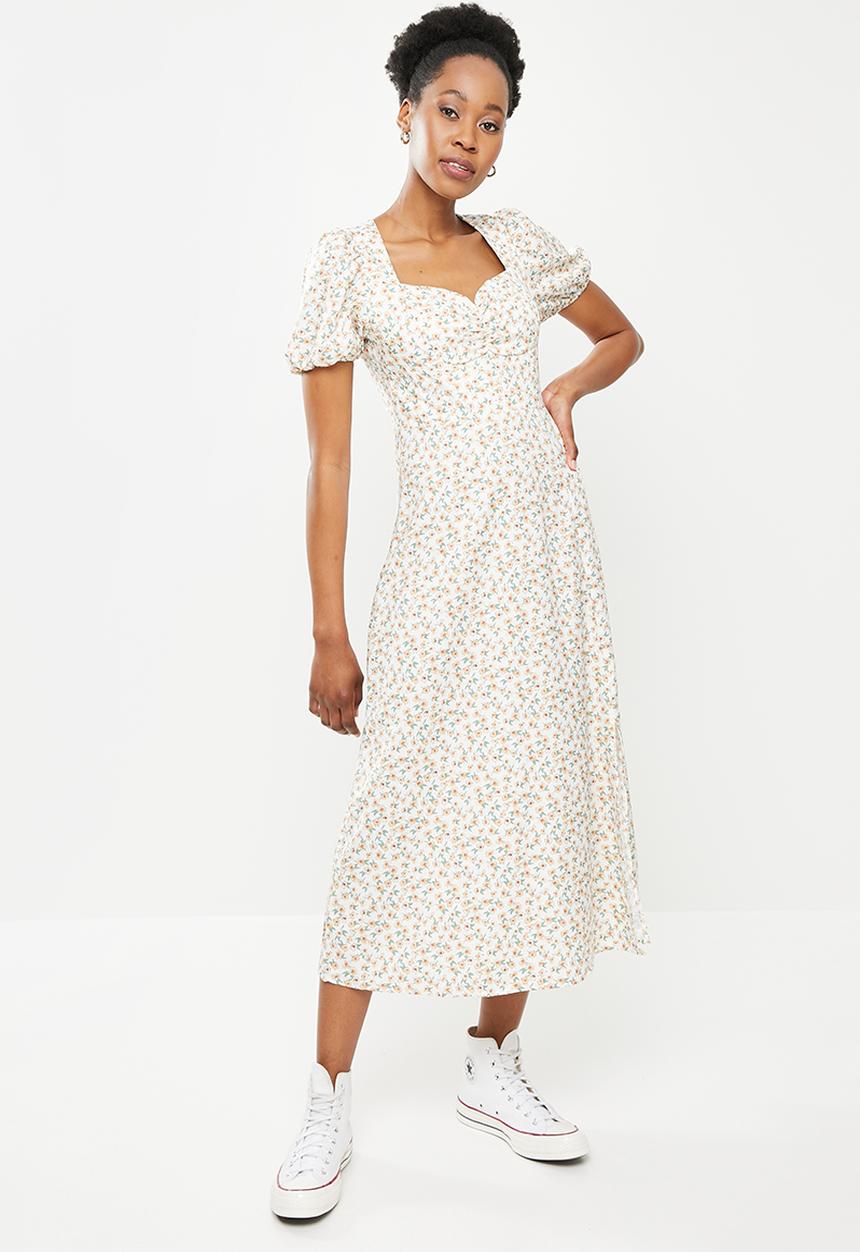 dailyfriday - Sweetheart neckline dress - white