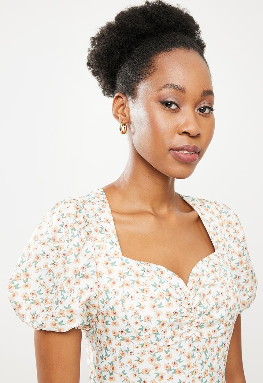 dailyfriday - Sweetheart neckline dress - white