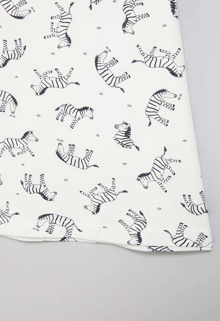 Pop Candy - Girls zebra nightie - white