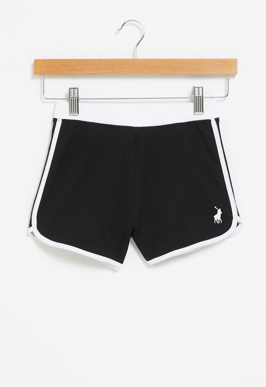 POLO - Girls megan short - black & white 