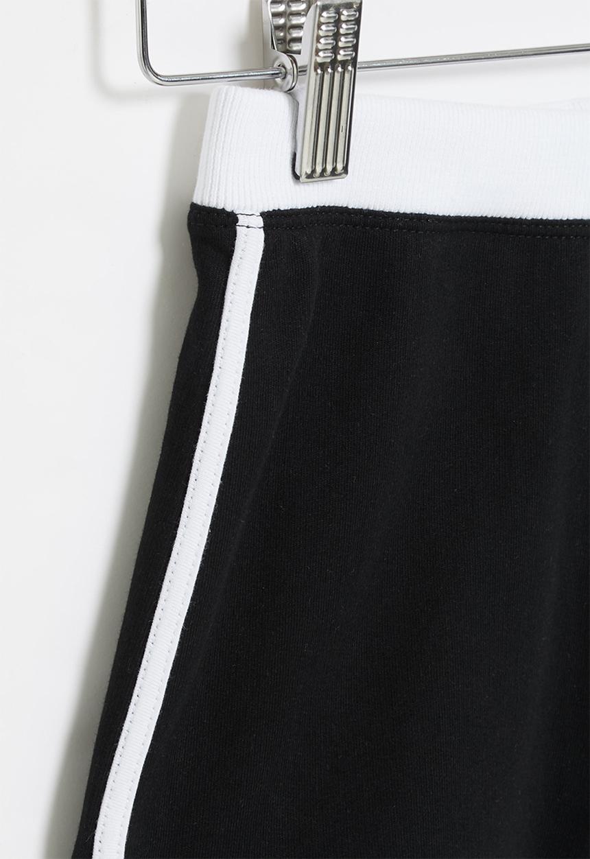 POLO - Girls megan short - black & white 