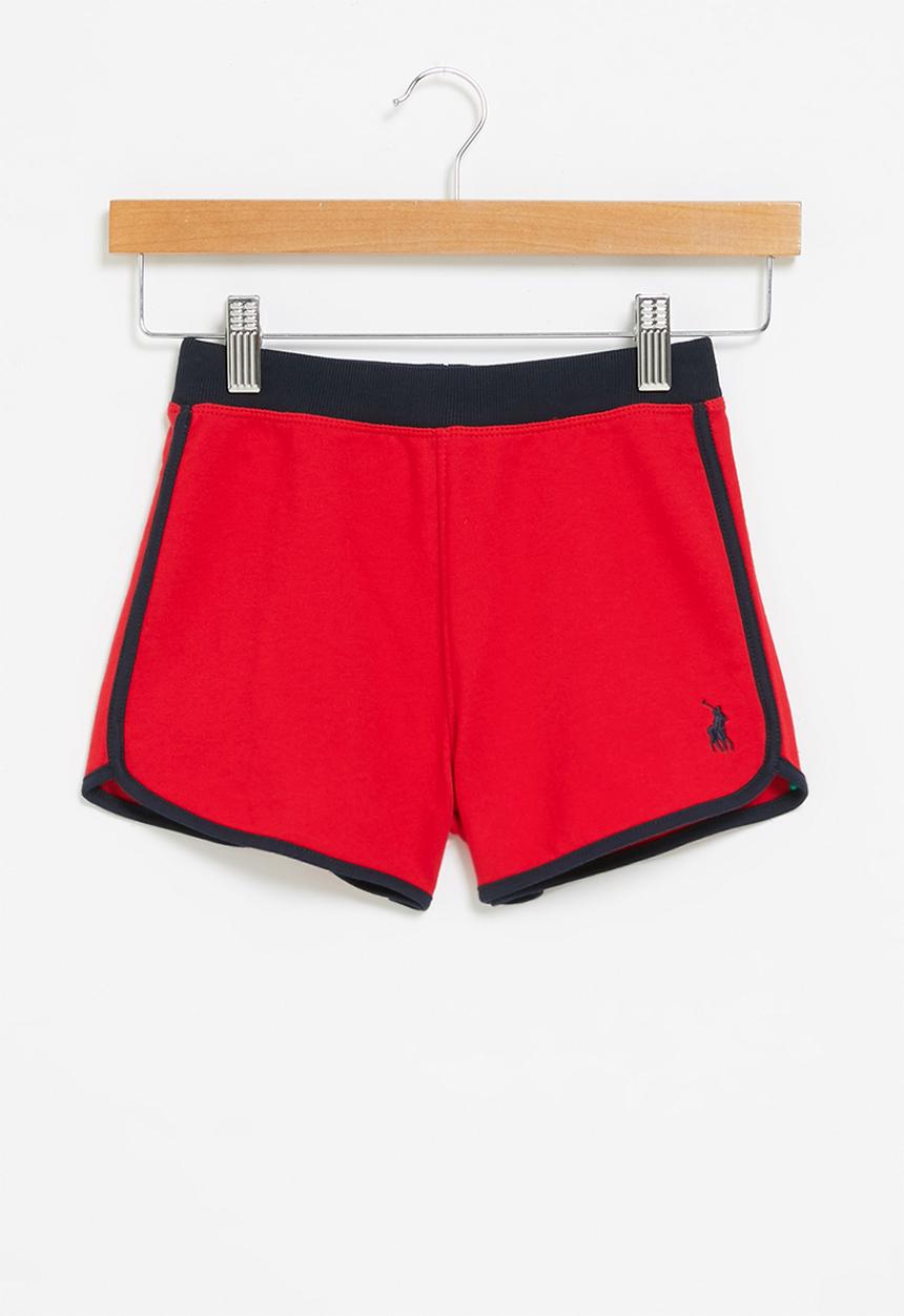 POLO - Girls megan short - red & navy 