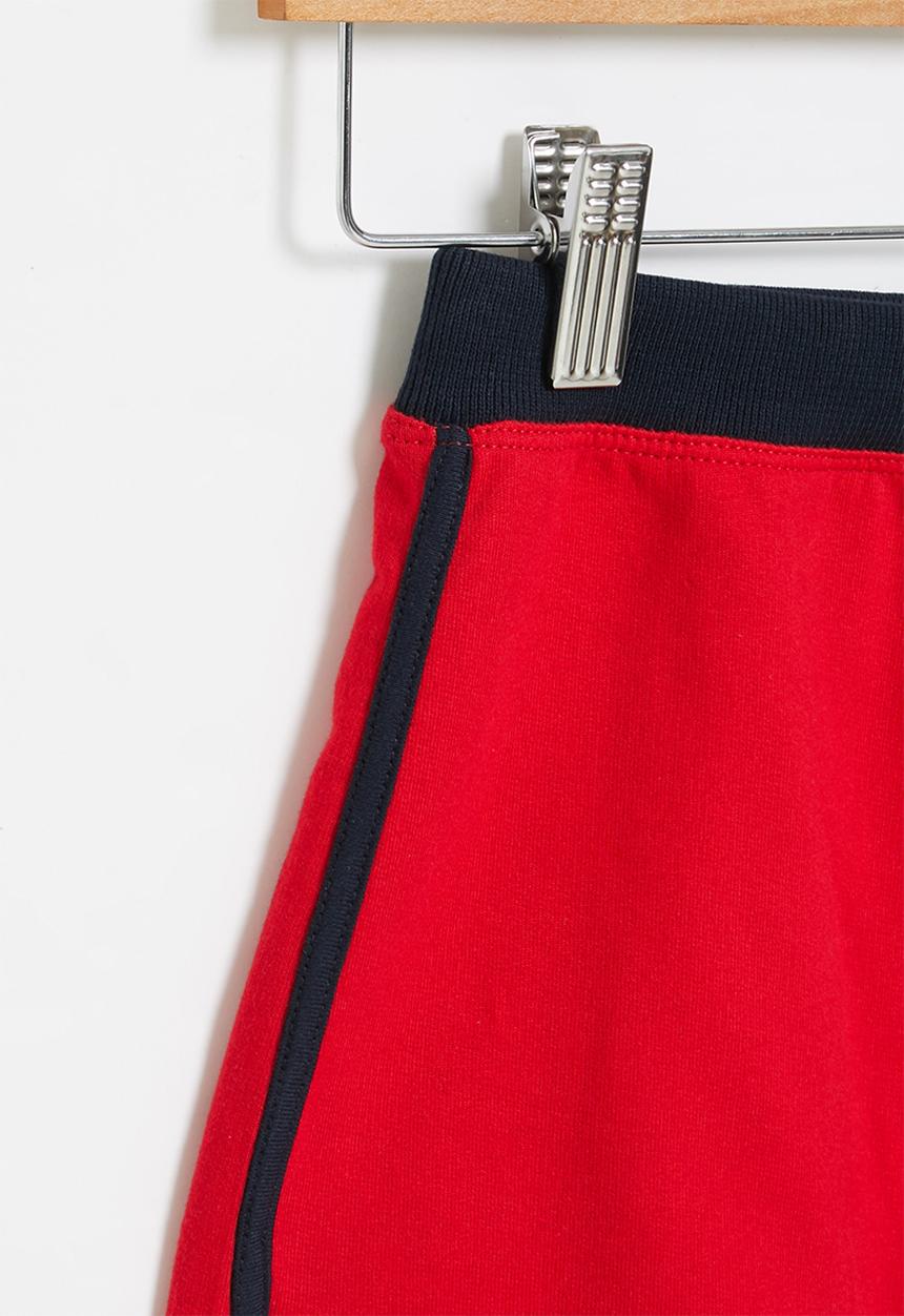 POLO - Girls megan short - red & navy 