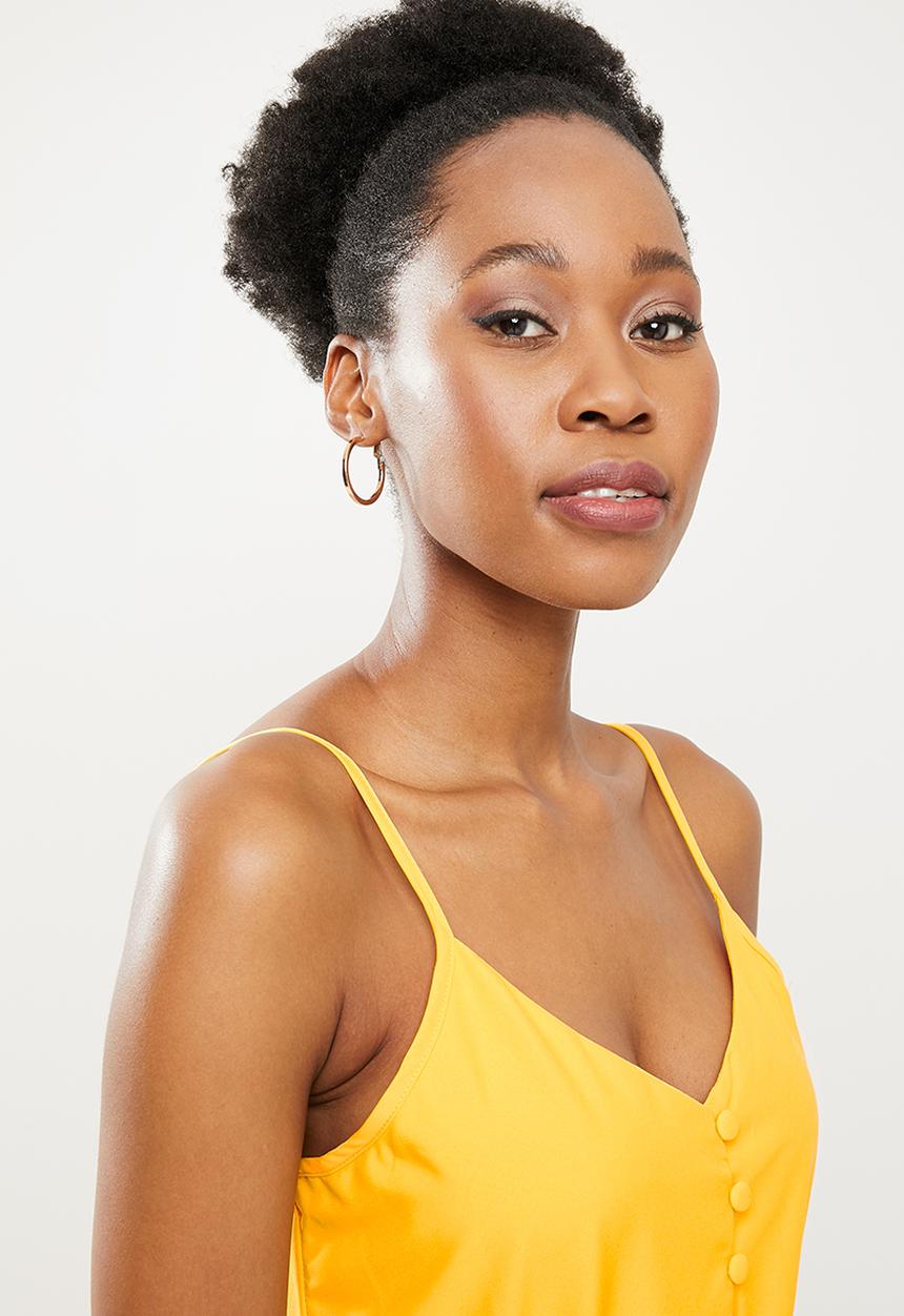 dailyfriday - Tie front maxi dress - yellow