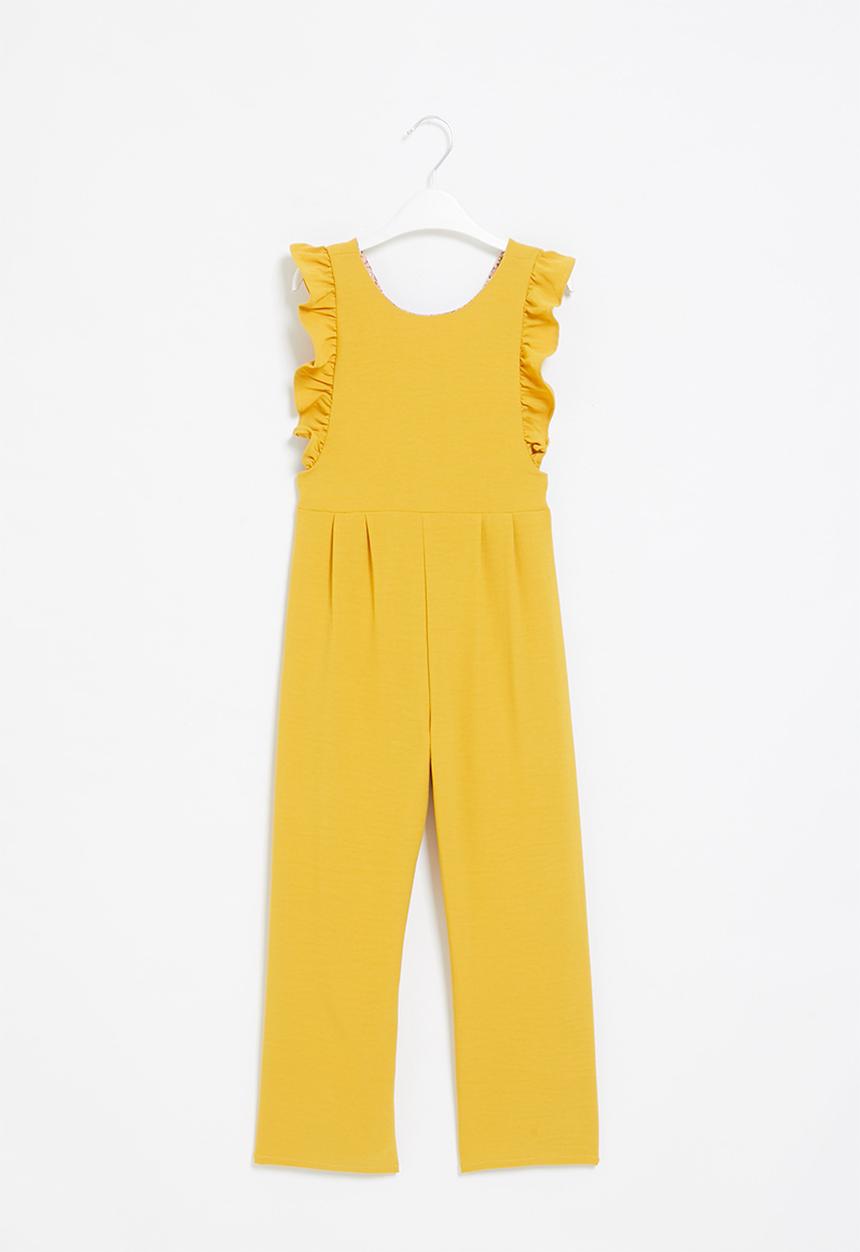 Superbalist Kids - Wide leg dungaree - mustard