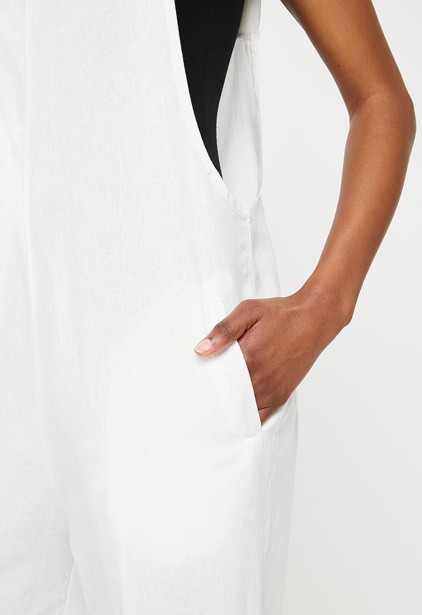 dailyfriday - Wide leg romper - off white