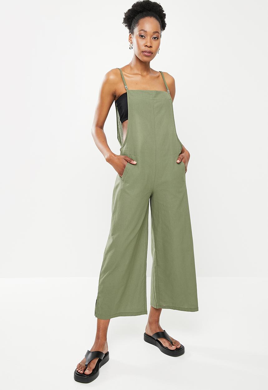 dailyfriday - Wide leg jumpsuit - avacodo green
