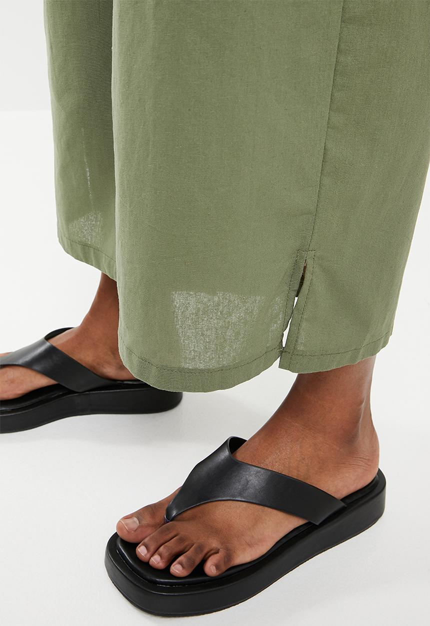 dailyfriday - Wide leg jumpsuit - avacodo green