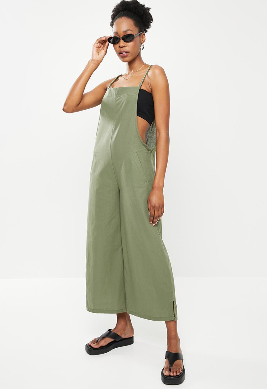 dailyfriday - Wide leg jumpsuit - avacodo green