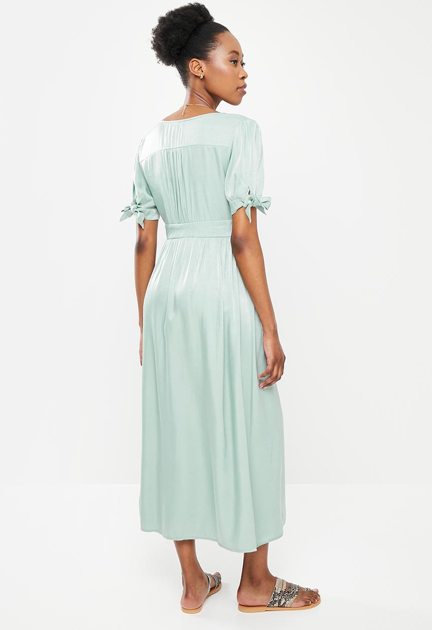 dailyfriday - Button down midi dress - sage