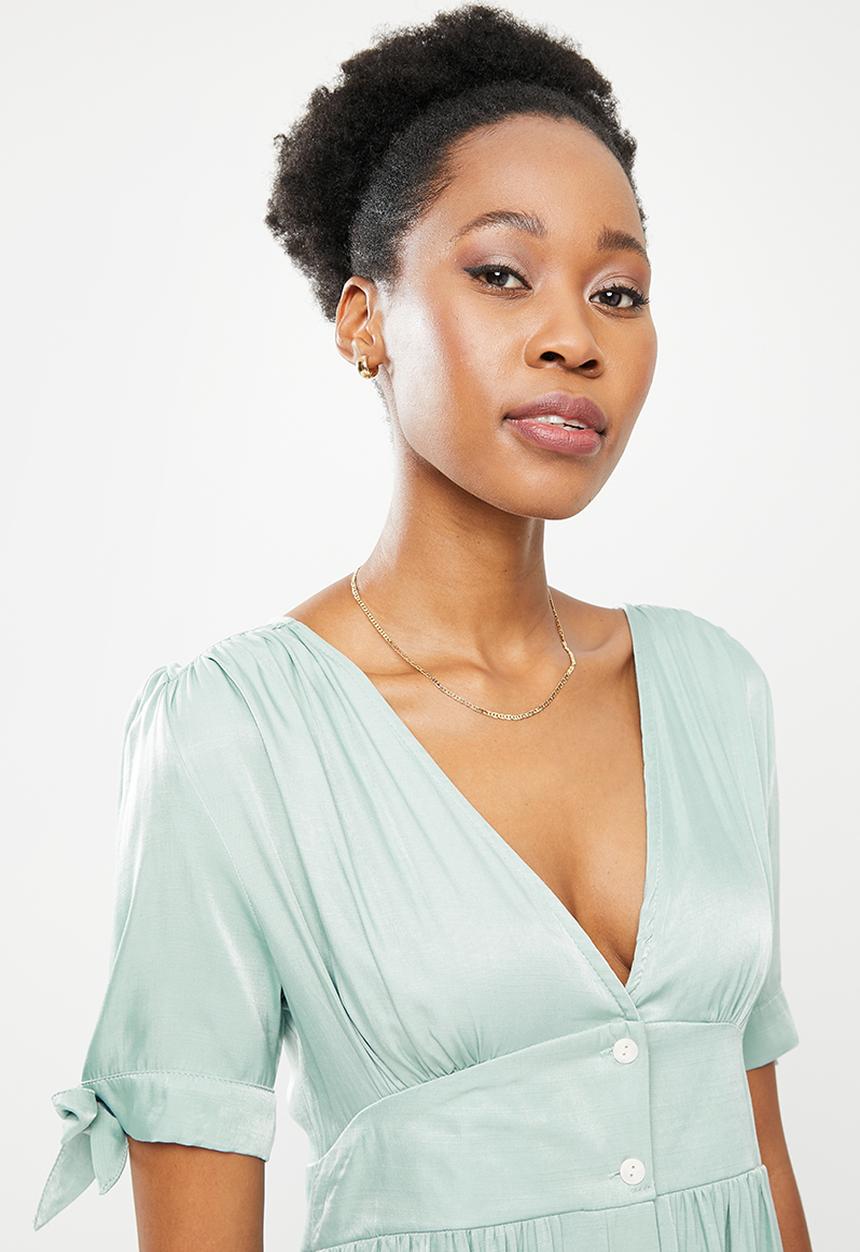 dailyfriday - Button down midi dress - sage