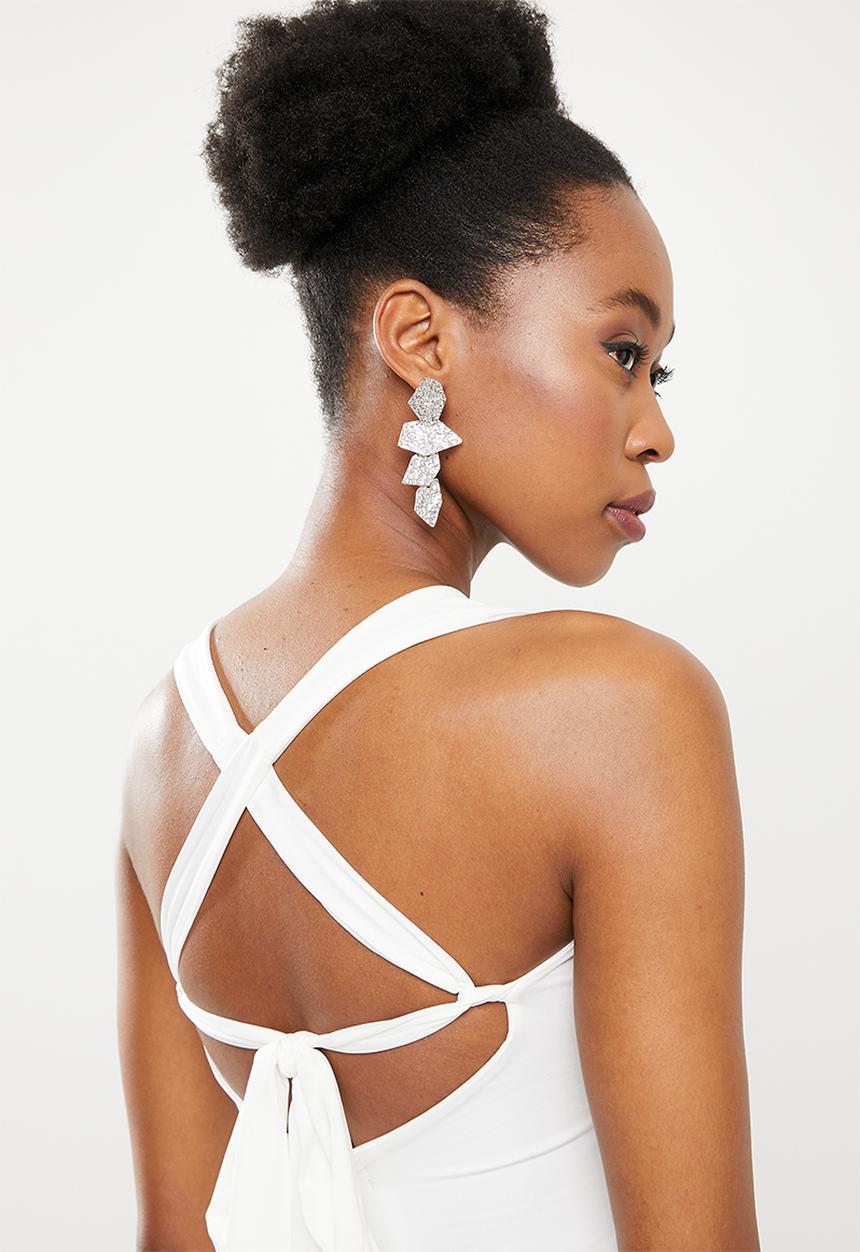 dailyfriday - Cut out sleeveless dress - white