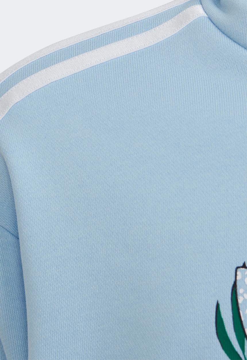 adidas Originals - Crop hoodie - clear sky