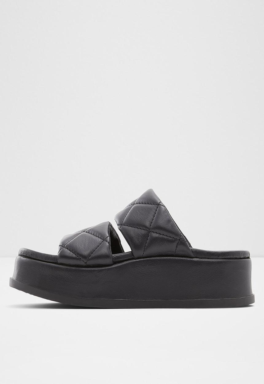 ALDO - Righton leather slide - black