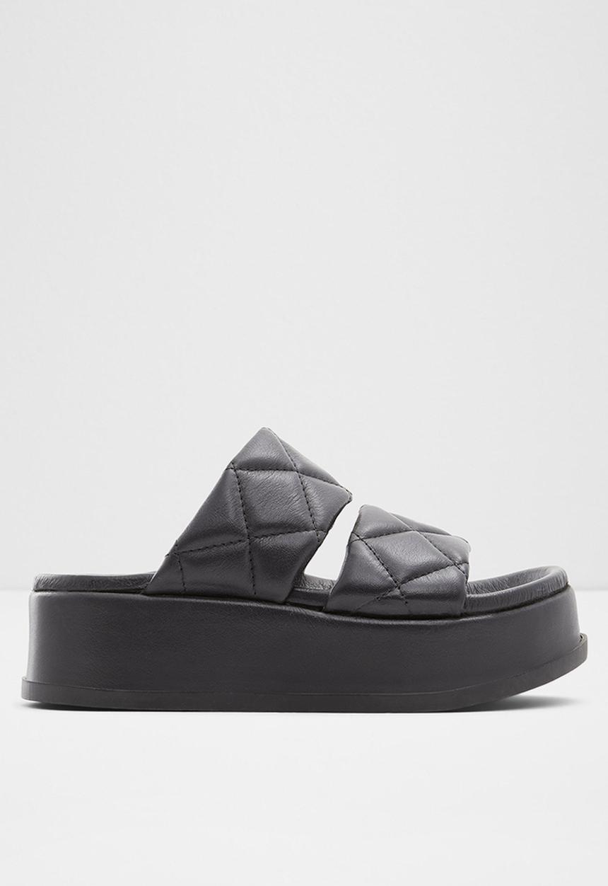 ALDO - Righton leather slide - black