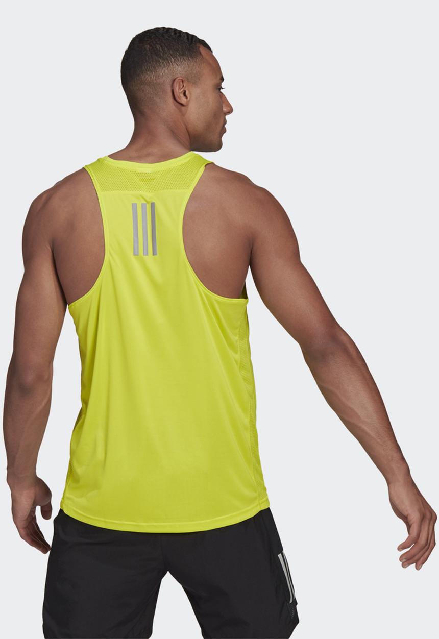 adidas Performance - OWN THE RUN SINGLET - yellow