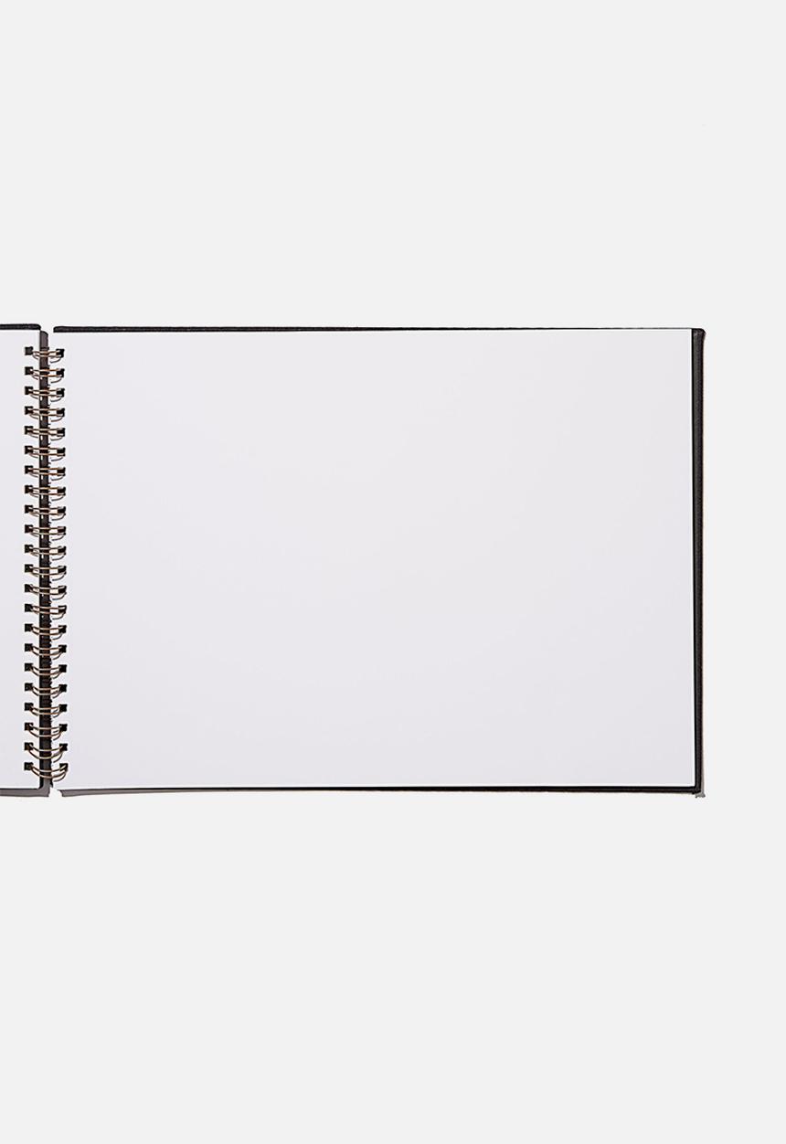 Typo - A3 spiral sketch book - black