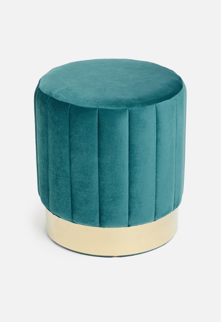 Sixth Floor - Ribbed ottoman - teal