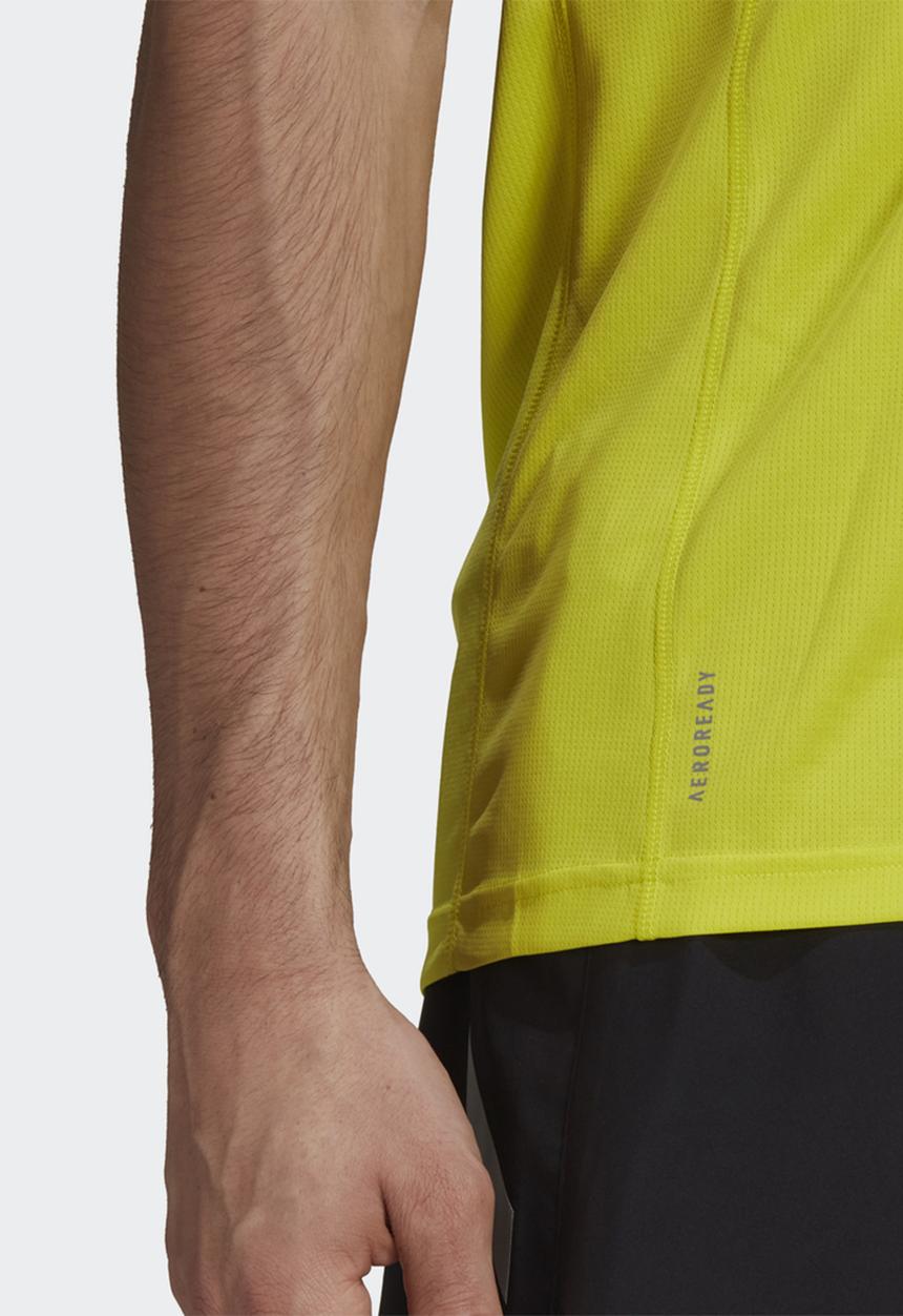 adidas Performance - Run it tee m aciyel - yellow