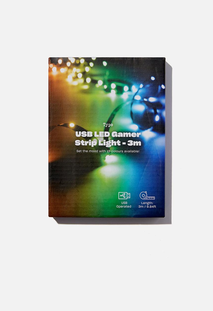 Typo - Usb led gamer strip light 3m - multi