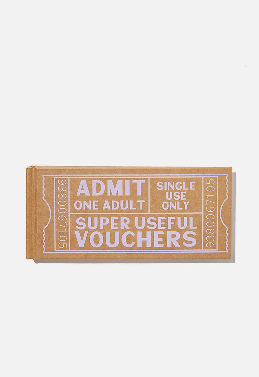 Typo - Voucher activity book - useful vouchers kraft