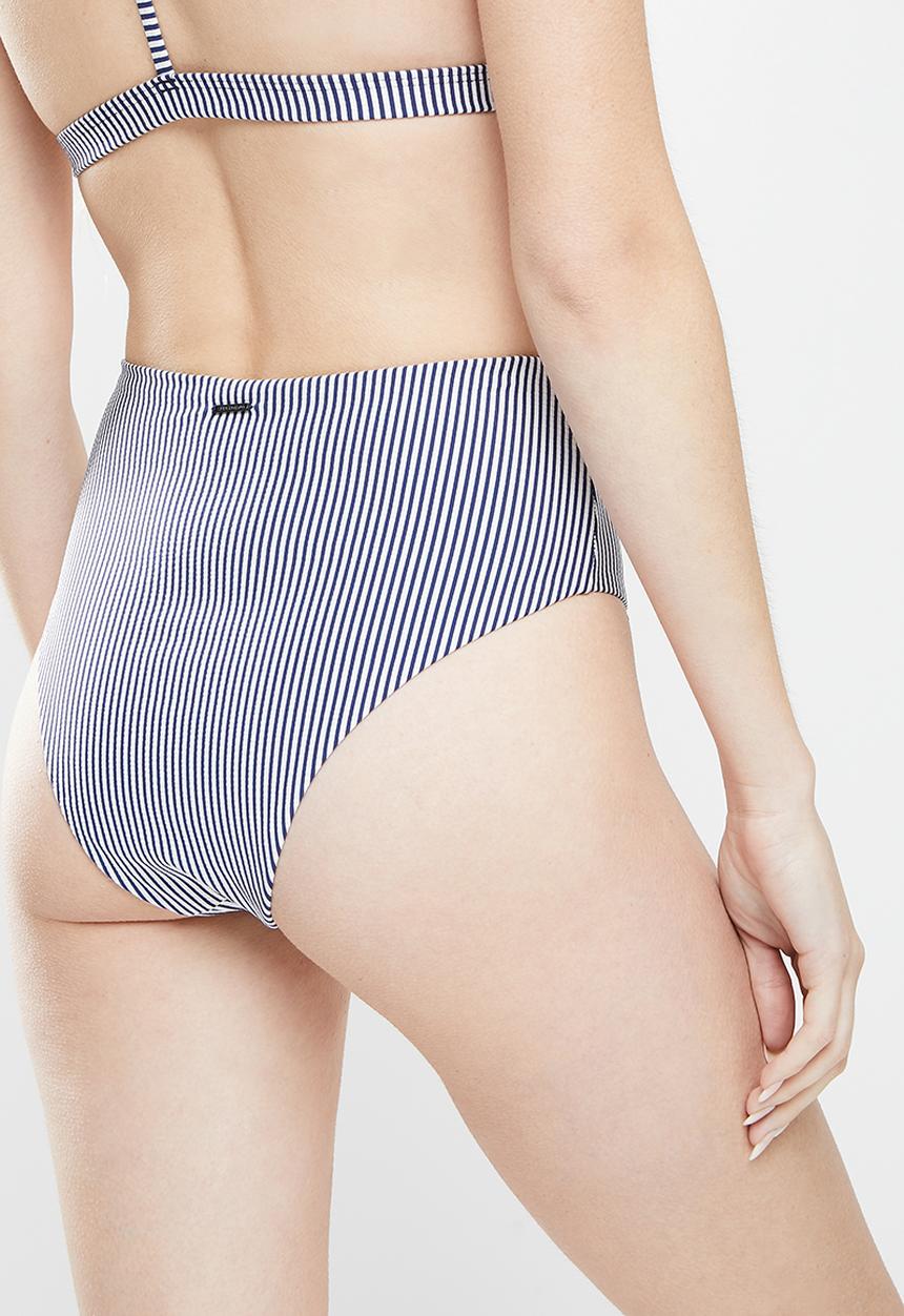 Superdry. - High waist bikini brief - regal navy